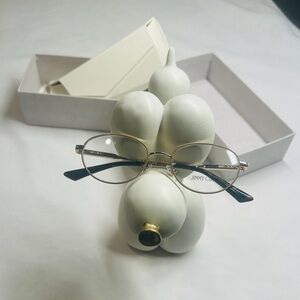 New Jimmy Choo Silver Metallic Eyeglasses Authentic 51-19-140 JC2009D Italy